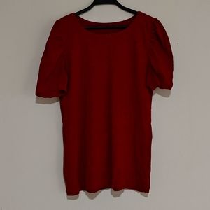 LOFT | Red Cotton T-Shirt | Size S